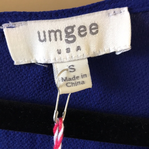 NWT Umgee Lined Romper in Royal Blue - Picture 2 of 9